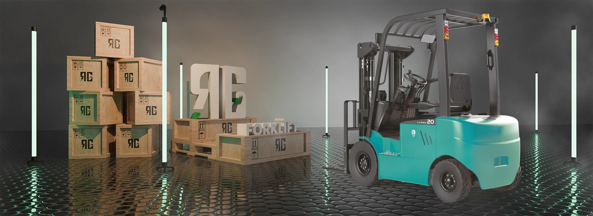EFL201 – 2 Ton Elektrikli Forklift • 3 m Kaldırma • 80V/150Ah Akü • Depo İçi Sessiz ve Verimli Çalışma • RG Forklift Satış & Servis