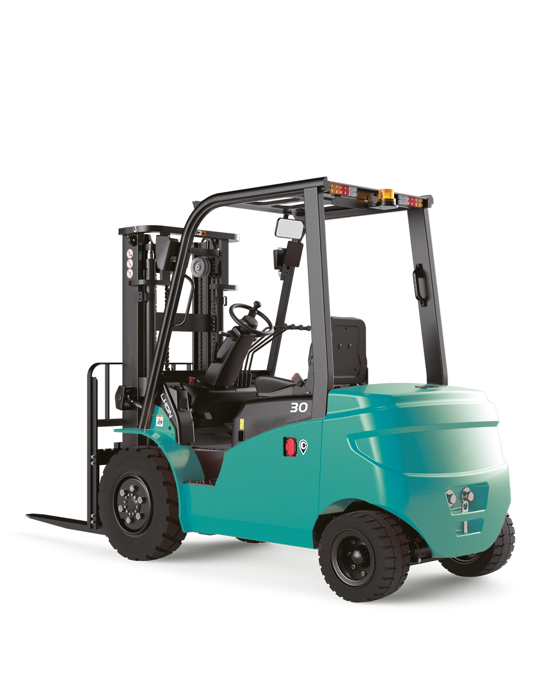 EFL303 3 ton Li-ion elektrikli forklift, 3 m kaldırma yüksekliği ve 80V/205Ah akü ile depo içi istifleme çözümleri | RG Forklift
